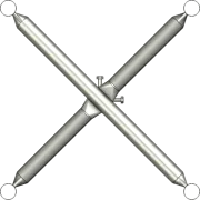 APAC GC48 Series Galvanised Steel Headframe, 4 Sector - View 3 (100-AP-GC48-HF4)