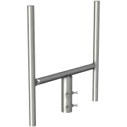 APAC GC76 Series Galvanised Steel Headframe, 2 Sector - Main Image (100-AP-GC76-HF2)