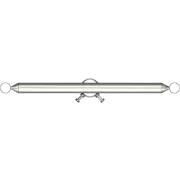 APAC GC76 Series Galvanised Steel Headframe, 2 Sector - View 4 (100-AP-GC76-HF2)