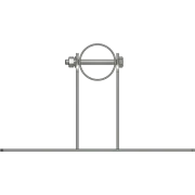 APAC GM76W Galvanised Steel Wall Mount Mast, 76 mm Pole, 2m - View 6 (100-AP-WM-GM76W-2)