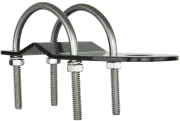 GME MB408 - 3mm Bull Bar Bracket with U-Bolts - Main Image (102-MB408B)