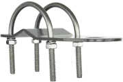 GME MB408 - 3mm Bull Bar Bracket with U-Bolts - Main Image (102-MB408SS)