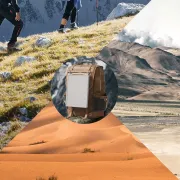 STARBEAM Starlink Mini Silicone Protective Cover with Hang Hooks - White - View 3 (109-SB-CAS-MINI-PCHHW)