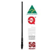 RFI CDQ8195 Pro-Series Removable 4G-5G Vehicle Bullbar Antenna, 6.5 dBi, 698 to 3800 MHz, SMA Male - View 2 (113-CDQ8195-B)