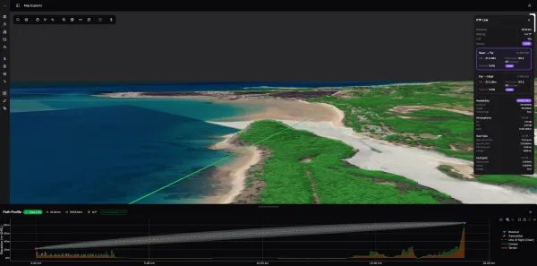 PTP 11 GHz microwave link regional QLD coastal environment over trees